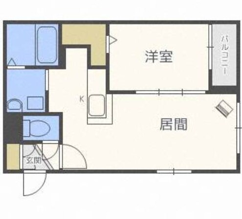 ラカーサフェリーチェ琴似の物件間取画像